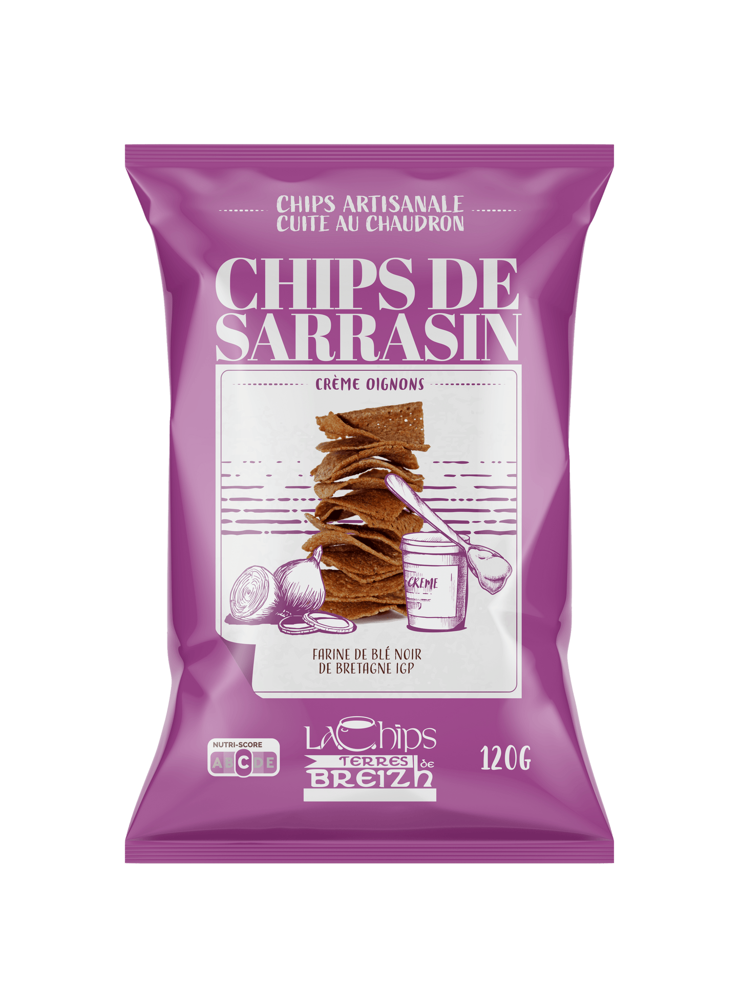 Chips de Sarrasin Crème et Oignons - HEOL