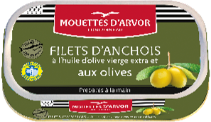 Filet d'Anchois aux Olives et Huile d'olive