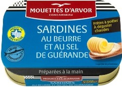 Sardines au Beurre et au sel de Guérande