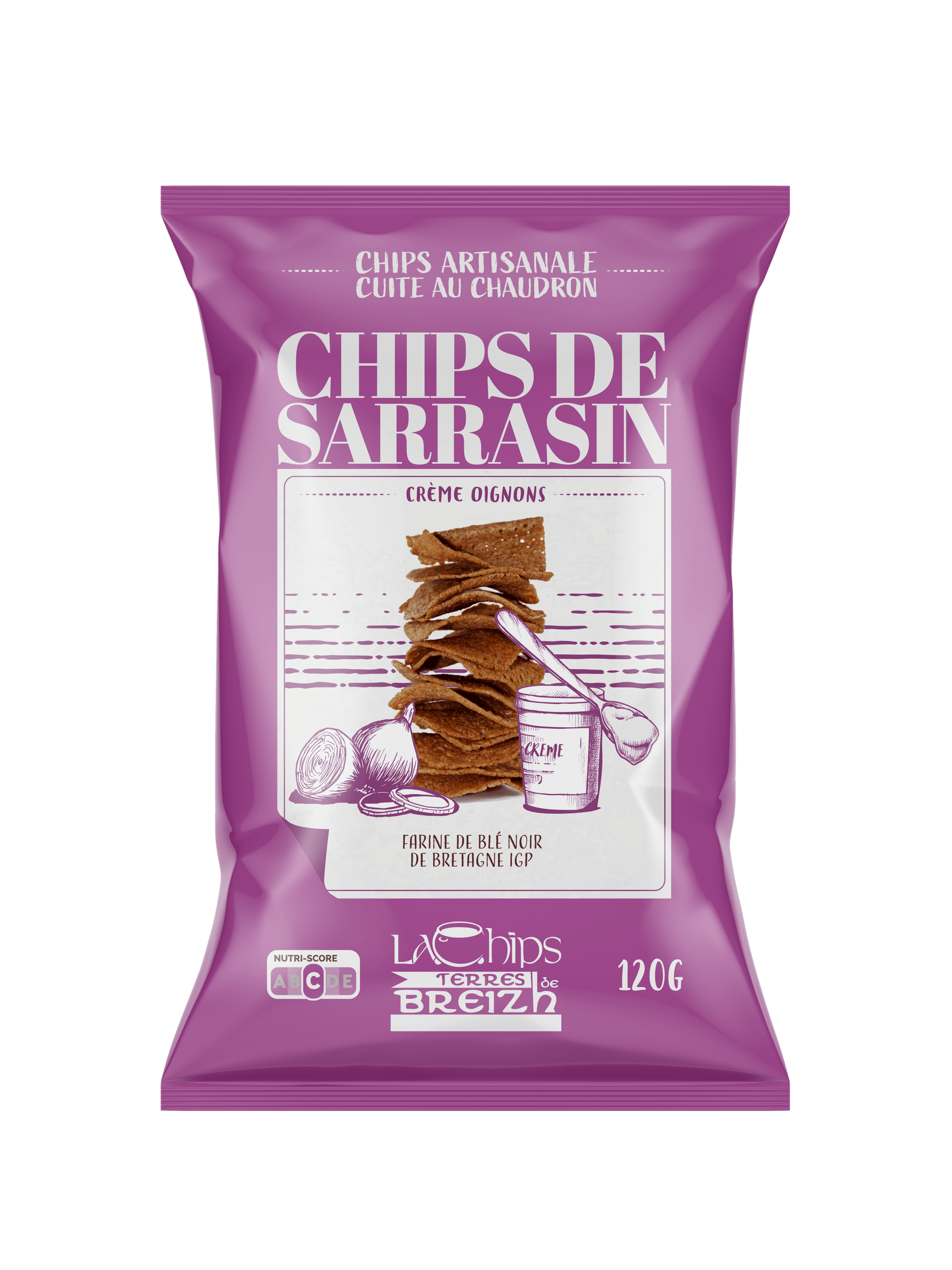 Chips de Sarrasin Crème et Oignons - HEOL