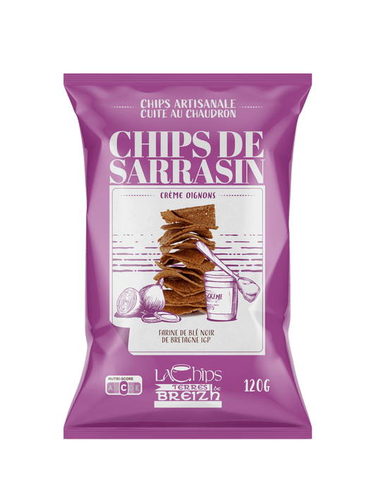 Chips de Sarrasin Crème et Oignons - HEOL
