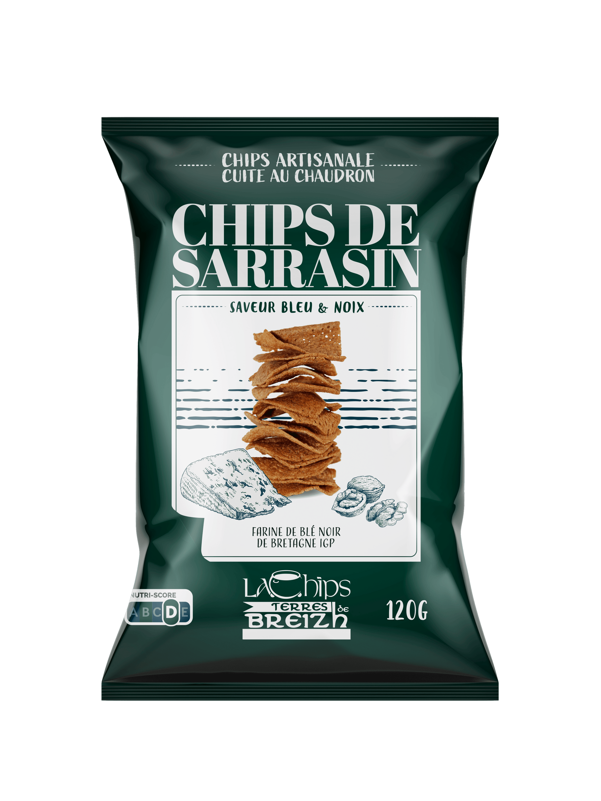 Chips de Sarrasin saveur Bleu et Noix - HEOL