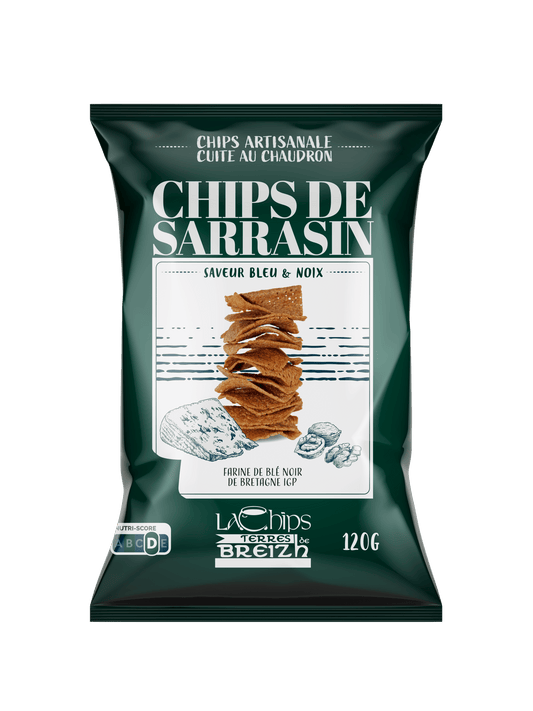 Chips de Sarrasin saveur Bleu et Noix - HEOL